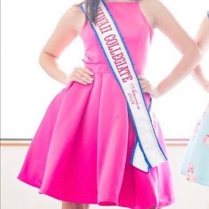 Pink cocktail short semi formal dress